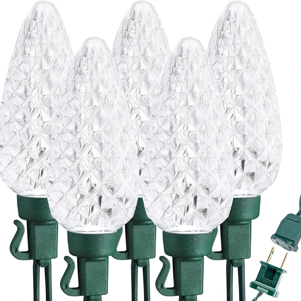 Holiday String Lights with Clear Bulbs